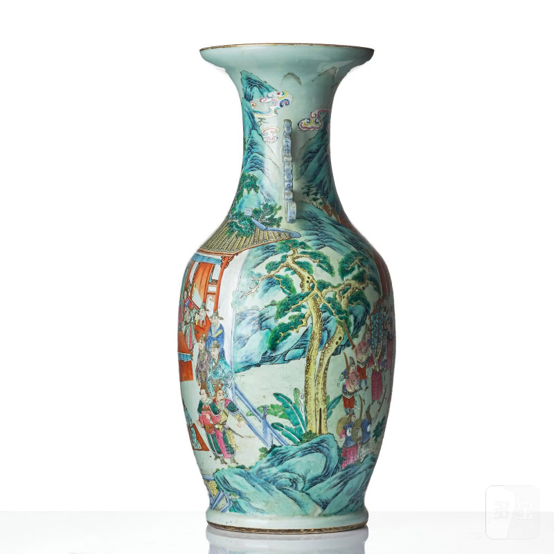 A massive famille rose 'figural' vase, - 图2